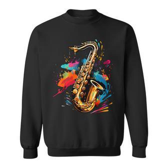 Saxophone Lovers Small Black Sweatshirt - Thegiftio UK