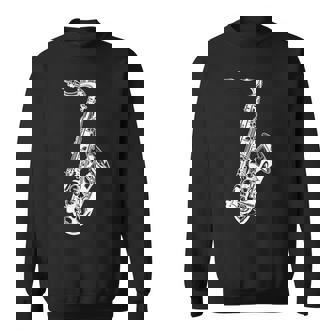 Saxophone Sketch Chamber Music Sweatshirt Unisex | Mazezy