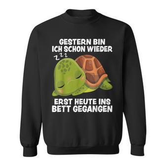 Schildkröten Offizielleschlafchildkröte Pyjama Sweatshirt - Geschenkecke