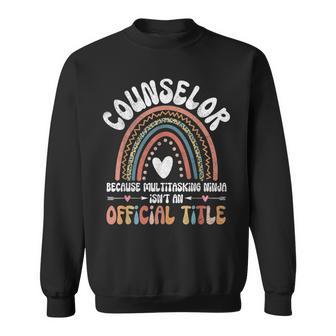 School Guidance Counselor Therapist Education Mental Health Sweatshirt - Thegiftio UK