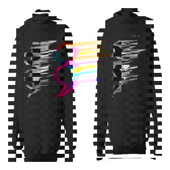 Semicolon Mental Health Awareness Broken Crayons Still Color Sweatshirt - Monsterry