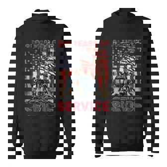 Service 250 Years 1776-2026 250Th Birthday Sweatshirt - Seseable