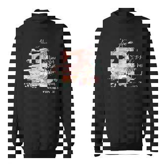 She Works Willingly With Her Hands Proverbs 31-13 Sewing Sweatshirt | Mazezy