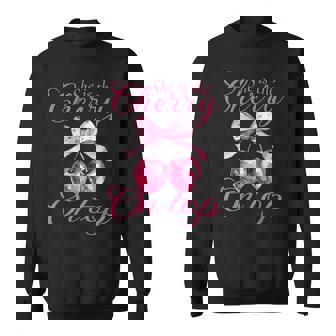 She's The Cherry On Top Baby Shower Or Bachelorette Party Sweatshirt | Seseable UK