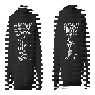 She's My Trick Heart Matching Couple Halloween Boyfriend Sweatshirt - Thegiftio