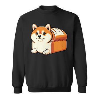 Shiba Inu Loaf Of Bread Kawaii Vintage Style Sweatshirt | Mazezy