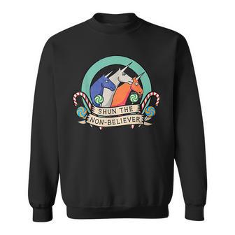 Shun The Non-Believer Unicorn Meme Humo Sweatshirt | Seseable CA