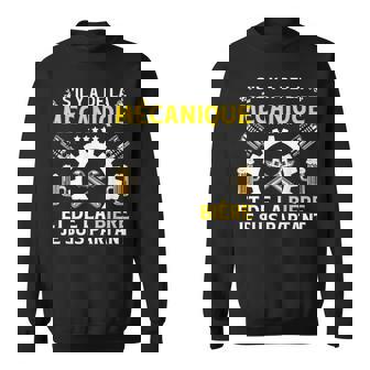 S'il Y A La Mécanique Et La Bière Jeuis Partant Mécano Sweater e - Cadeauxyz