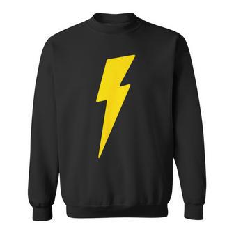 Simple Lightning Bolt Yellow Thunder Bolt Graphic Sweatshirt - Thegiftio UK