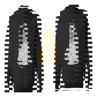 Sitting Dog Afghan Hound Sweatshirt - Monsterry