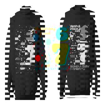 Six Seven Meme Birthday Sweatshirt - Seseable