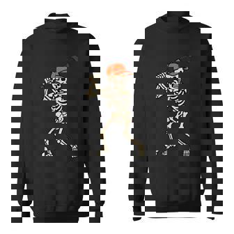 Skeleton Golf Halloween Costume Golfing Spooky Sport Player Sweatshirt - Thegiftio