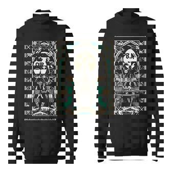 Skeleton Gym Halloween Pump Cover Pr Or Er Card Tarot Sweatshirt | Mazezy
