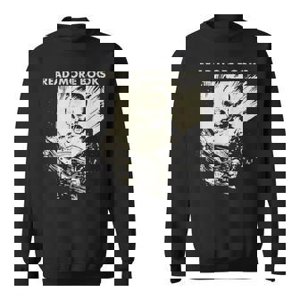 Skeleton Read More Books Sweatshirt | Mazezy