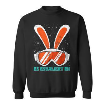 Skihasen Apres-Ski Party Es Eskaliert Eh Party Fan Sweatshirt - Geschenkecke