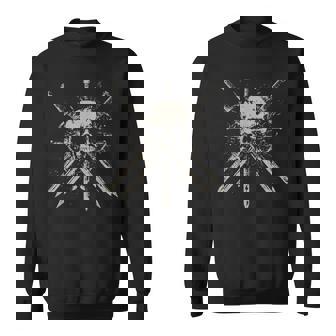 Skull Sword Y2k Grunge Aesthetic Goth Alt Gothic Vintage Men Sweatshirt | Mazezy