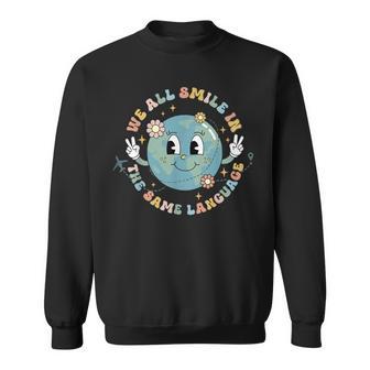 We All Smile In The Same Language Esl Multilingual Learner Sweatshirt - Thegiftio