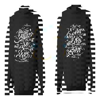 Snowflakes Are Kisses From Heaven Winter Memorial Holiday Sweatshirt - Monsterry