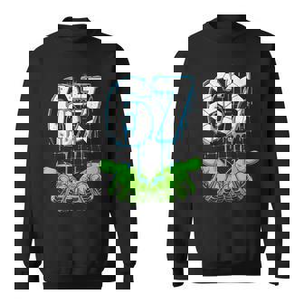 Soccer 67 Six Seven Gen Alpha Meme Drip Sweatshirt | Mazezy