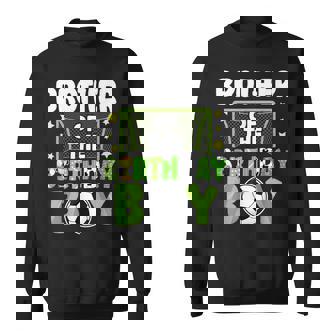 Soccer Brother Birthday Boy Party Soccer Family Matching Sweatshirt - Thegiftio