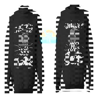 Solo Una Chica Que Ama Gatos Lindo Gato Amante Regalos In Mangas Camisa de entrenamiento - Regaloses