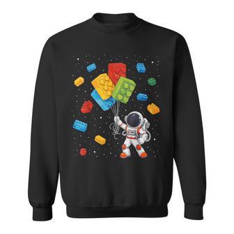 Space Astronaut Master Builder Boy Building Blocks Sweatshirt | Seseable UK