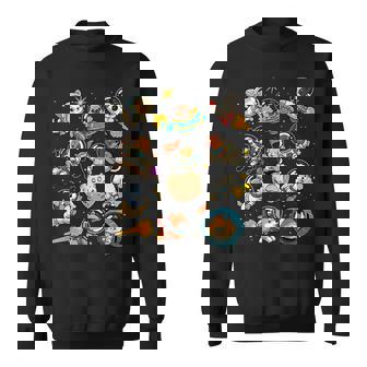Space Dogs Cute Astronaut Dogs In Space Galaxy Animal Planet Sweatshirt | Seseable CA