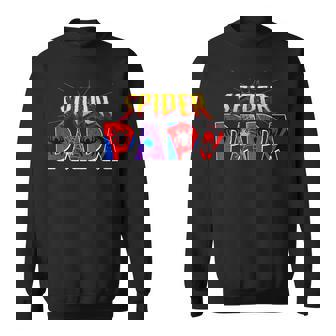 Spider Papa Birthday Fathers Day Halloween Costume Pjs Sweatshirt - Monsterry