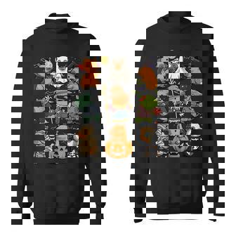 Spooky Capybaras Creepy Kawaii Cappy Halloween Capybara Sweatshirt - Thegiftio