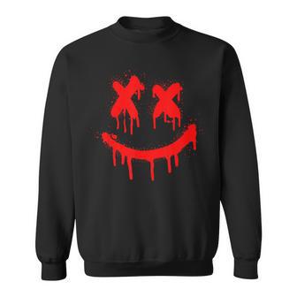 Spray Paint Face Graffiti Smile Street Spray Painting Sweatshirt Unisex | Mazezy