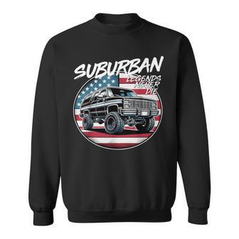 Squarebody Burb Life Truck Squarebody Nation Suburban Sweatshirt - Thegiftio UK