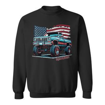 Squarebody Lifted Four Wheel Drive Classic Retro Truck Sweatshirt - Thegiftio UK