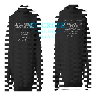 St Croix Retro Throwback Letter Colorful Vacation Souvenir Sweatshirt - Thegiftio