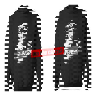 Statue De Ma Che Cazzo David Avec Geste De La Main Italienne Sweater e - Cadeauxyz