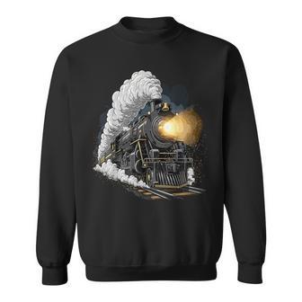 Steam Engine Train Locomotive Sweatshirt - Thegiftio UK