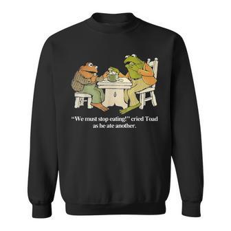 We Must Stop Eating Toad As He Ate Another Frog Men Sweatshirt - Thegiftio UK