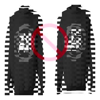 Stop Ia Contre L'ia Intelligence Artificielle Digital Detox Sweater e - Cadeauxyz