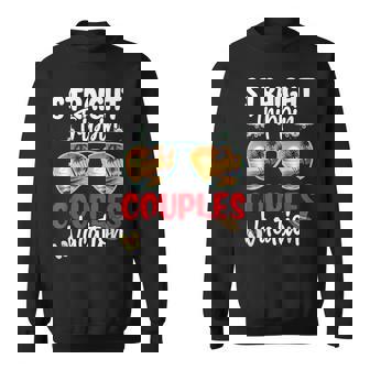 Straight Trippin Couples Trip 2025 Beach Summer Vacation Sweatshirt Unisex | Mazezy