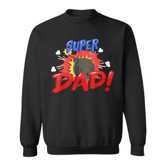 Super Dad Superhero Comic Birthday Party Family Matching Sweatshirt - Thegiftio UK