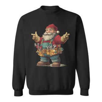 Superbe Père Noël Bricoleur Pour Les Amateurs De Clés Et D'outils Sweater e - Cadeauxyz