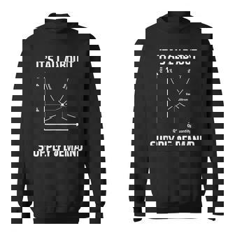 Supply And Demand Economics Teacher & Economist Sweatshirt Unisex | Mazezy