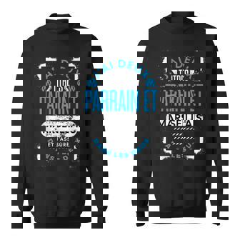 Supporter De Marseille Football Parrain Homme Humour Sweater e - Cadeauxyz