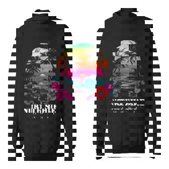 Surfer Souvenir North Shore Oahu Hawaii Hibiscus Sweatshirt | Mazezy