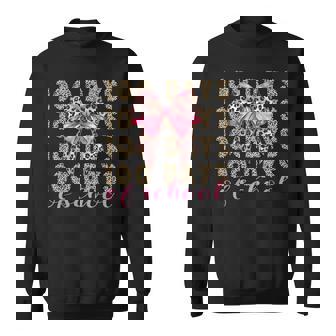 I Survived 100 Days Of School 100Th Day Of School Leopard Sweatshirt | Mazezy