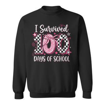 I Survived 100 Days Of School 100Th Days Of School Sweatshirt - Thegiftio UK