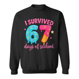 I Survived 67 Days Of School Classroom Fun Sweatshirt - Thegiftio UK