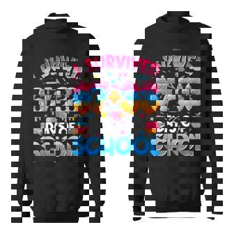 I Survived 6733 Days Of School Ice Cream 100 Days Of School Sweatshirt | Mazezy