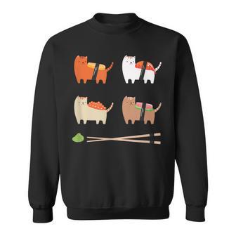 Sushi Cat I Amoureux Des Chats I Drôle Deushi Pour Chats Sweater e - Cadeauxyz
