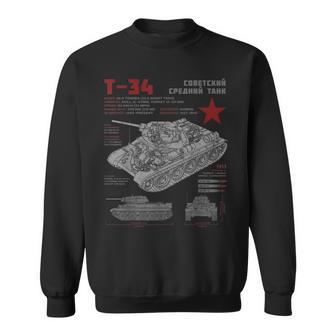 T-34 Tanqueoviético Dibujo Técnico De La Historia De Laegunda Guerra Mundial Camisa de entrenamiento - Regaloses