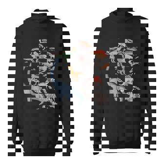 T-Rex And Dino Cool Dinosaur Species Sweatshirt - Thegiftio